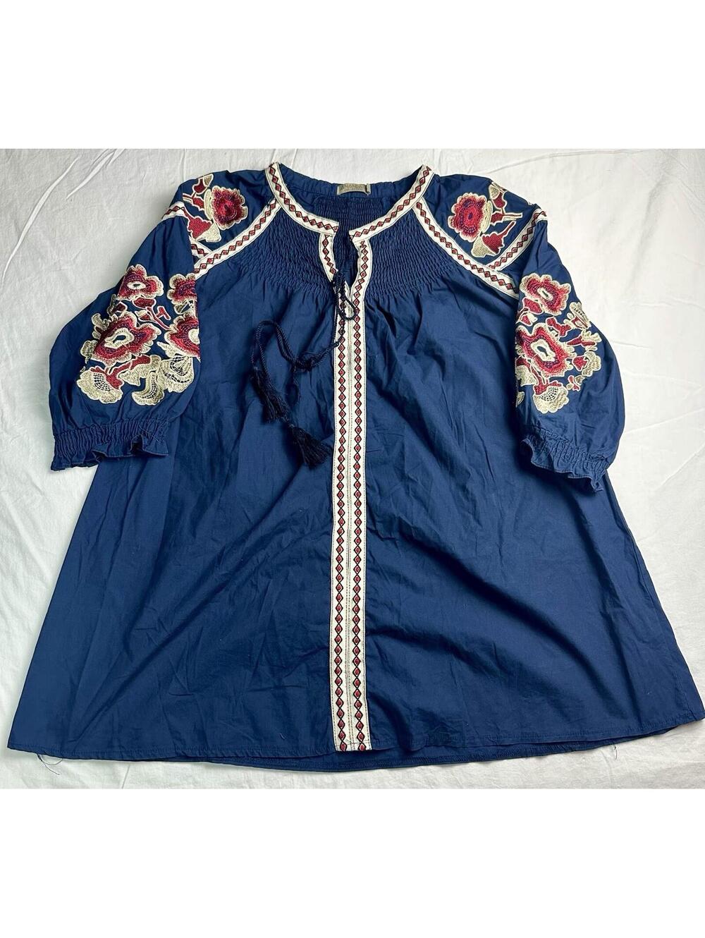 🌸✨ Anandas Collection Women’s Embroidered Boho Tunic XL ✨🌸